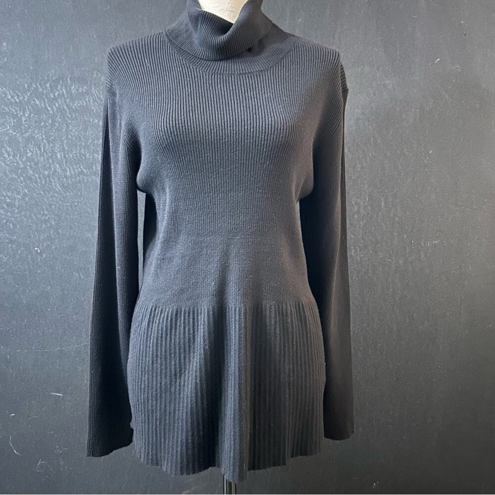 Soft Surroundings Ribbed Turtleneck Sweater Large